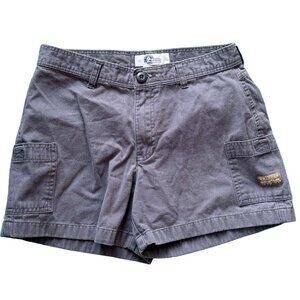 Arizona Jean Company Cargo Shorts Faded Navy Cuffed Size 7 Y2K Utility